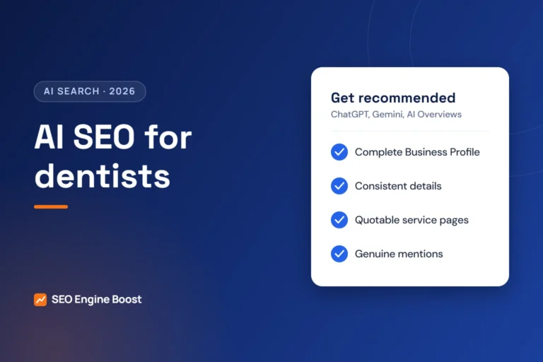 AI SEO for dentists: how to get recommended by ChatGPT and Google AI